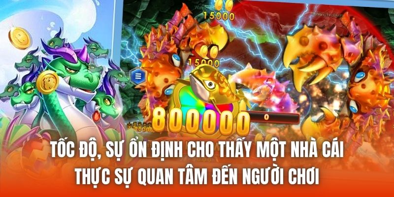Tốc độ, sự ổn định cho thấy một nhà cái thực sự quan tâm đến người chơi